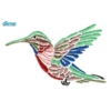 On the House Mosaic Hummingbird design
