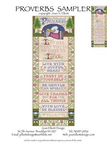 Proverbs Sampler Cross Stitch Pattern Embroidery Patterns By Joan Elliott