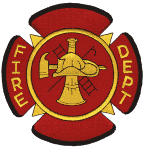Fire Department Logo Embroidery Design by Floriani