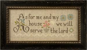 As for Me and My House Cross Stitch Kit Embroidery Patterns by Lizzie Kate