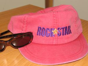 Embroidered Rock Star Cap