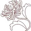 Chrysanthemum Redwork