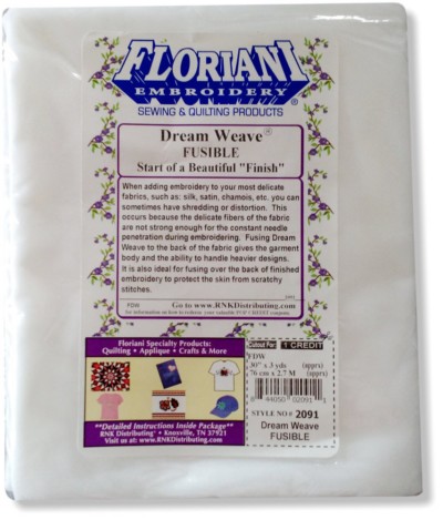 Floriani Dream Weave Fusible - White 3 yards