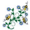 Bees with Flowers