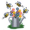 Bees and Watering Can
