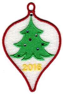 Ornament w/ Christmas Tree (FSL)