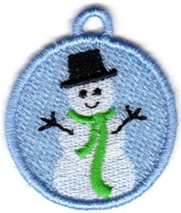 Snowman - Mini FSL Ornament