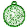 Swirls & Leaves - Mini FSL Ornament