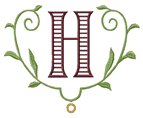 Romanesque 9 Letter H
