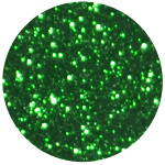 Embroidery Glitter - Green / 9.5 in x 6 in