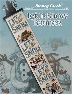 Let it Snow Banner Cross Stitch Pattern