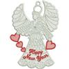 Free Standing Lace Angel ("Happy New Year")
