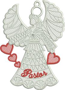 Free Standing Lace Angel ("Pastor")