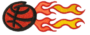 Basketball #31 W/Flames