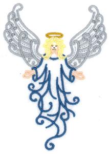 Angel Filigree With Open Wings 1