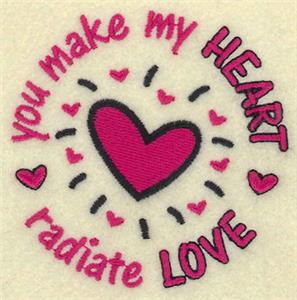 Heart Radiates Love