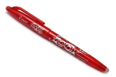 FriXion Heat Erase Gel Pen, .7mm / Red