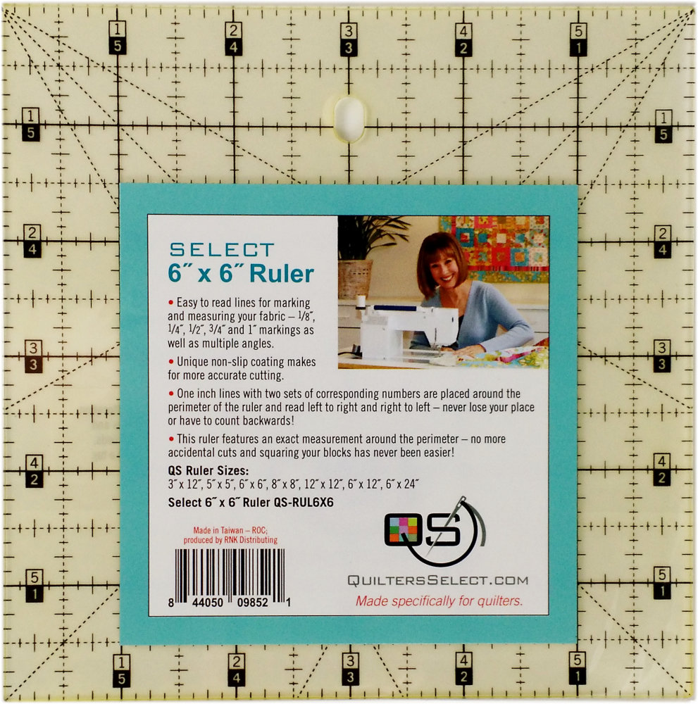 6 x 6 Ruler from Quilters Select
