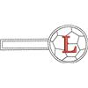 Soccerball Keyfob Letter L