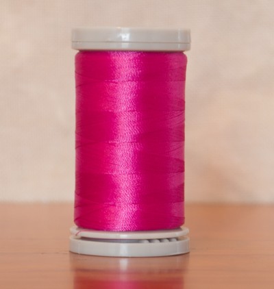 80 wt Para-Cotton Poly Thread / 0127 Hot Pink