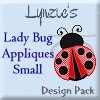Small Lady Bug Applique Pack