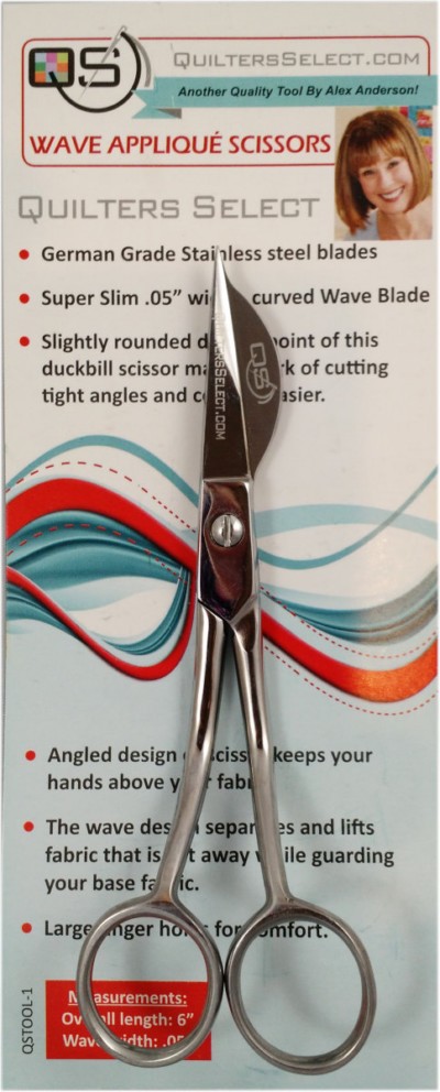 Quilter's Select Wave Applique Scissors / Right Hand