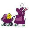 Bunny With Stroller