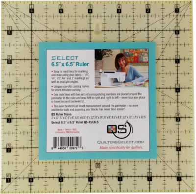Quilter's Select Non-Slip Rulers / 6.5" x 6.5"