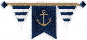 Nautical Banner 2 / w Anchor