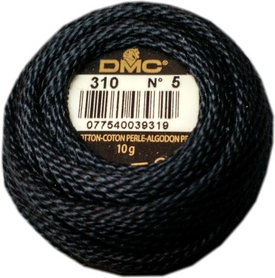DMC Pearl Cotton Balls Article 116 Size 5 / 310 Black