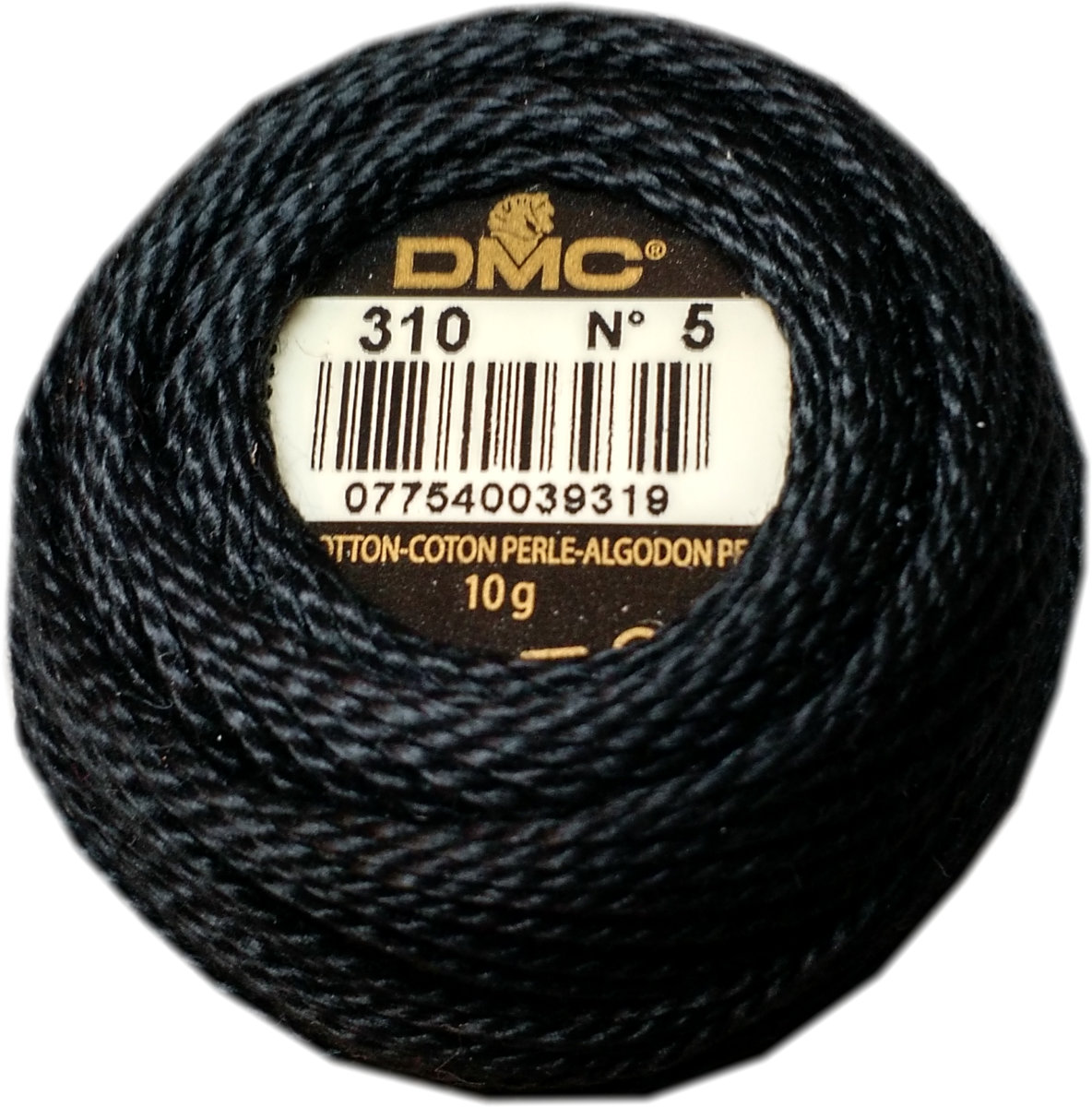 DMC Pearl Cotton Ball - Size 5 - Black
