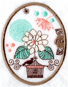 Floral Oval 12