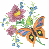 Butterfly with Flowers (small)