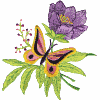 Butterfly & Flower (small)