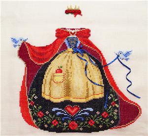 Snow White Princess Gown Cross Stitch Pattern