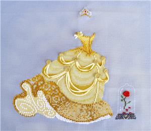 Belle Princess Gown Cross Stitch Pattern