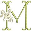 Tuscan Rose Monogram 3 inch M
