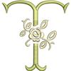 Tuscan Rose Monogram 3 inch T