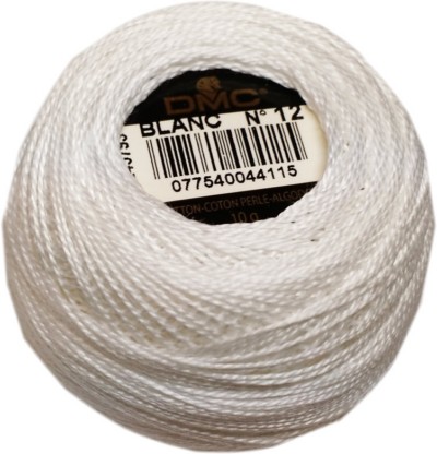 DMC Perle Cotton Balls Size 12 Blanc White 12WHT