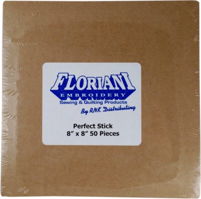 Floriani Perfect Stick Tearaway / Pre-Cut 8" x 8" 50 pieces