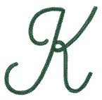 Chainstitch Letter K, Larger