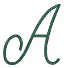 Chainstitch Letter A, Smaller