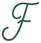 Chainstitch Letter F, Smaller