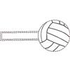 Volleyball Keyfob Blank