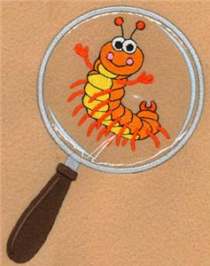 Cute Centipede Magnified