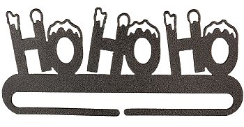 Fabric Holder - 9" Ho Ho Ho Split Bottom