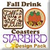 Fall Drink Coasters Design Pack