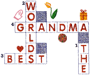 The World's Best Grandma Crossword, smaller
