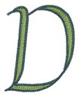 Chainstitch 2 Letter D, Larger