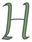 Chainstitch 2 Letter H, Larger